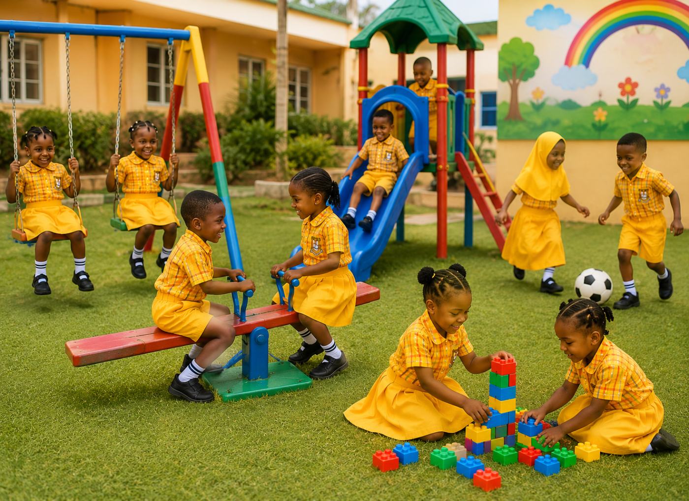New Hope Schools playground and early years pupils